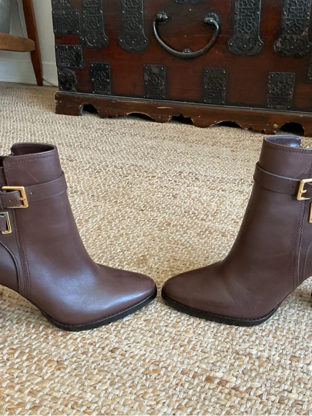 Lauren Ralph Lauren Madisyn burnished boots. 7.5 women - Picture 2 of 6